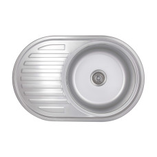 Кухонна мийка Brinex 7750 0,8 мм Satin (BRIN7750SAT08)