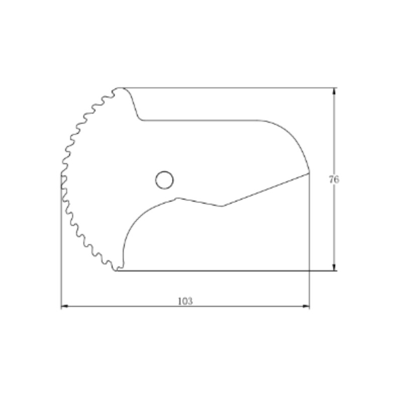 Лезо для ножиць Thermo Alliance STD-002 d20-40, нержавіюча сталь