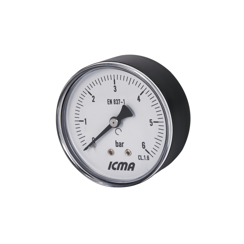 Манометр Icma 1/4" 0-6 бар, заднє підключення №243