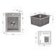 Мийка для кухні інтегрована Lidz Handmade H4050 (LDH4050BRU39258) Brushed Steel 3,0/1,0 мм
