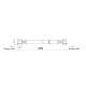 Шланг для газу чорний Thermo Alliance Standart 1/2" ВВ 50 см SD91G50