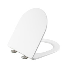 Сидіння для унітазу Qtap (Taurus 490) 422x360x30 мм, White, з мікроліфтом, Slim Duroplast, Quick Release QTSC179W49383