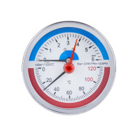 Термоманометр Thermo Alliance Standart 80 мм 1/2", заднє підмикання SD1736B
