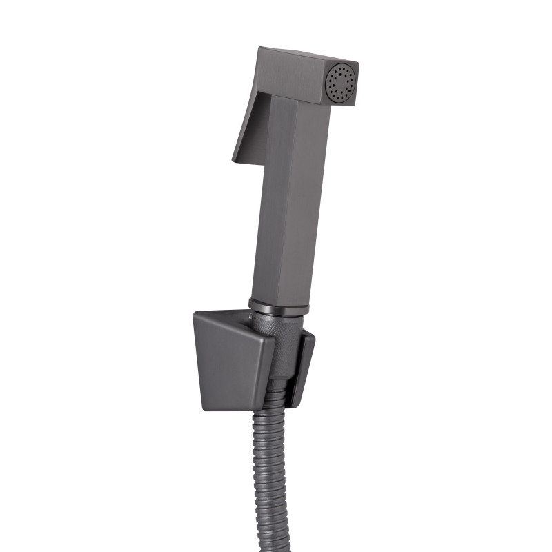 Змішувач для раковини Qtap Gemini (з гігієнічним душем) QTGEM272GMB45692 Gunmetal Black PVD