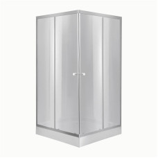 Lidz Набор: Душевая кабина Wawel SC90x90.SAT.LOW.DGR, квадратная, стекло тонированное 4 мм + Душевой поддон Kapielka ST90x90x14