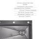 Акційний набір Lidz: мийка інтегрована Decor Black PVD Honeycomb 3,0/1,0 мм + Змішувач Aria для кухні з гнучким виливом (k35) Black