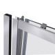 Душові двері в нішу Qtap Taurus CRM201-11.C6 110-120x200 см, скло Clear 6 мм, покриття CalcLess