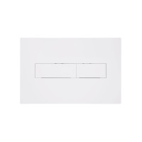 Клавіша змиву Qtap Standard 152x236x28 мм, White, лінійна QTSTD164W49471