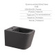 Комплект Qtap Tern Anthracite 3 в 1: підвісний унітаз Ultra Quiet + біде підвісне + раковина накладна QTROBAN49157