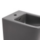 Комплект Qtap Tern Anthracite 3 в 1: підвісний унітаз Ultra Quiet + біде підвісне + раковина накладна QTROBAN49157