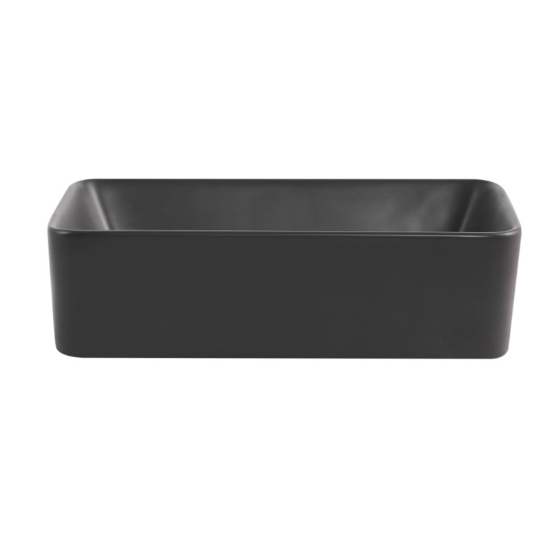 Комплект Qtap Tern Anthracite 3 в 1: підвісний унітаз Ultra Quiet + біде підвісне + раковина накладна QTROBAN49157