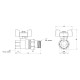 Кран кульовий "Американка" Thermo Alliance Standart 1/2" ВЗ прямий SD220NW15PN40