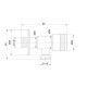 Кран кутовий Thermo Alliance Standart 1/2"ЗЗ нерж., з керам. буксою TAS347W1515SS