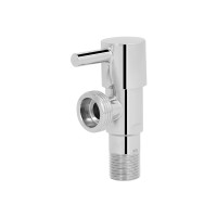 Кран кутовий Thermo Alliance (палочка)  Standart 1/2"Зх3/4"З, нерж, хром, керам. буксу TAS349W1520
