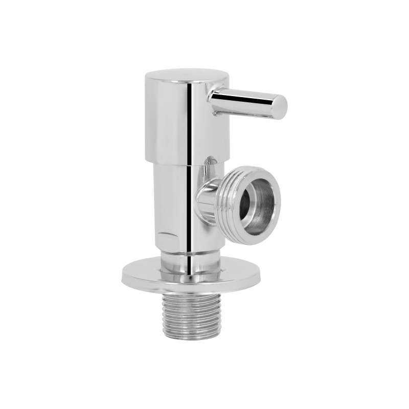 Кран кутовий Thermo Alliance (палочка)  Standart 1/2"Зх3/4"З, нерж, хром, керам. буксу TAS349W1520