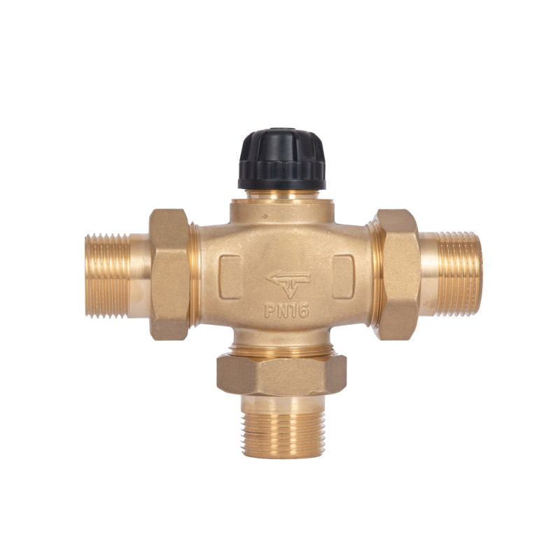 Кран триходовий розподільний без термоголовки Thermo Alliance Forte (M30x1,5; 30-70°С) 1" (11/4") TAF362W2532