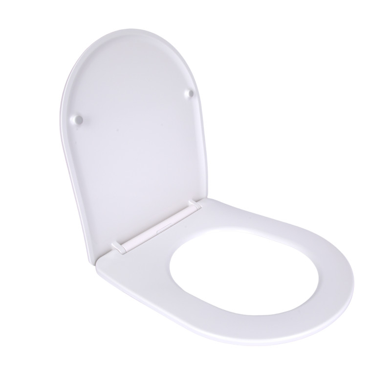 Сидіння для унітаза підлогового (Dove) 425×363×30 мм, White, з мікроліфтом, Slim Duroplast, Quick Release QT06228380BW3 Qtap