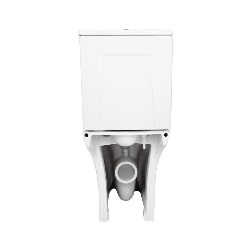 Унитаз напольный Qtap Presto Quadro безобідковий з сідінням Soft-close QTPRE27W51021