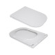 Унитаз напольный Qtap Presto Quadro безобідковий з сідінням Soft-close QTPRE27W51021