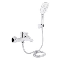 Змішувач для ванни Qtap Grand (з душовим гарнітуром) QTGRACRM006 Chrome