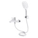 Змішувач для ванни Qtap Grand (з душовим гарнітуром) QTGRACRM006 Chrome