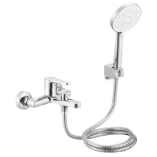 Змішувач для ванни з душовим гарнітуром Qtap Astra (k35) Chrome QTAST259CRM49715
