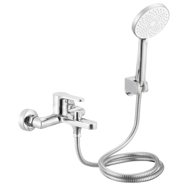 Змішувач для ванни з душовим гарнітуром Qtap Astra (k35) Chrome QTAST259CRM49715
