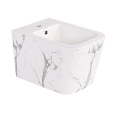 Біде підвісне Qtap Tern 520x350x330 мм, Marble QT17551303GMR