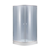 Душова кабіна Lidz Latwa SC90x90.SAT.LOW.GR, скло тон. 4 мм + Lidz Душовий піддон KAPIELKA ST90x90x14