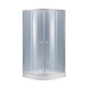 Душова кабіна Lidz Latwa SC90x90.SAT.LOW.GR, скло тон. 4 мм + Lidz Душовий піддон KAPIELKA ST90x90x14