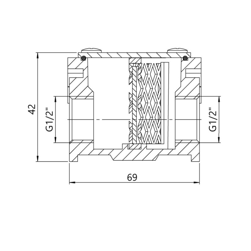 Фільтр алюмінієвий Thermo Alliance Standart 1/2" SD121G15