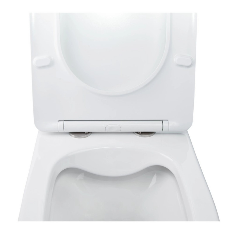 Готове рішення Qtap для ванної кімнати: підвісний унітаз Swan Rimless 520х360х320 + комплект інсталяції Nest 4 в 1 (лінійна клавіша White)