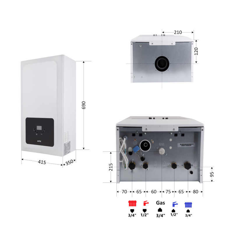 Котел газовый Airfel Optimum Premix 36 кВт