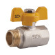 Кран кульовий Thermo Alliance Base 1/2" ВЗ для газу (метелик) SD607G15