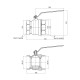 Кран кульовий Thermo Alliance Base 4" ВР для води (важіль) SD600W100