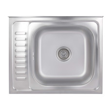 Кухонна мийка Brinex 6050-R 0,6 мм Satin (BRIN6050RSAT06)