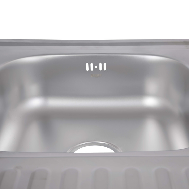 Кухонна мийка Brinex 6080-L 0,6 мм Satin (BRIN6080LSAT06)