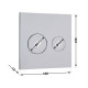 Панель змиву для унітаза Qtap Nest Uni QT0211P01V1009CRM
