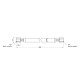 Шланг для газу Thermo Alliance Standart білий 1/2" ВВ 80 см SD90G80