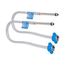 Шланг для змішувача  Thermo Alliance Standart 60 см, нерж. обплетення в силіконі, М10x1/2"В довгий (пара) TAS391W60L