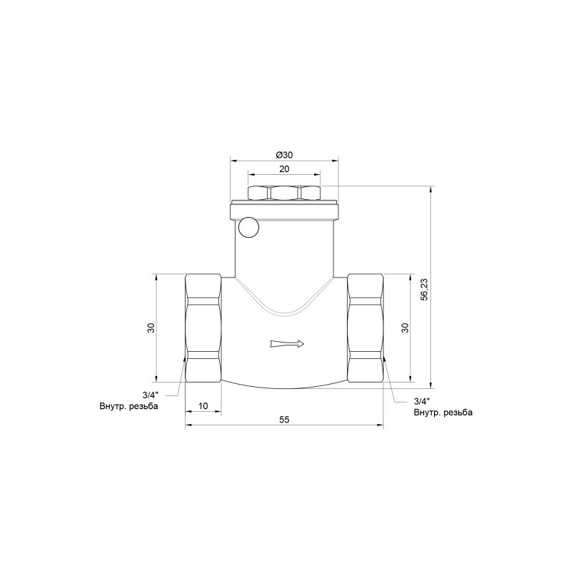Зворотний клапан Thermo Alliance Standart 3/4" SD242W20