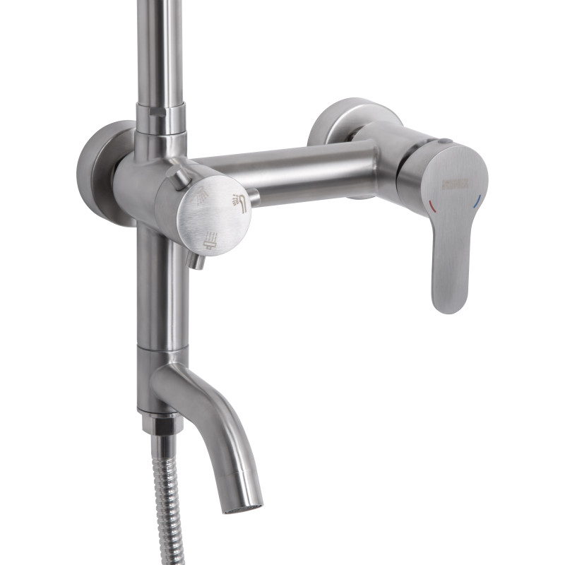 Душова система універсальна Brinex Pure 1030 на 3 споживача  Nickel BRIPUR1030NKL