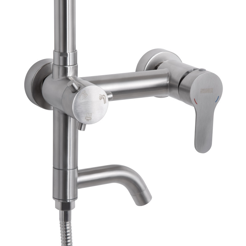 Душова система універсальна Brinex Pure 1030 на 3 споживача  Nickel BRIPUR1030NKL