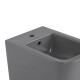 Комплект Qtap Tern Stone grey 3 в 1: підвісний унітаз Ultra Quiet + біде підвісне + раковина накладна QTTERSG49162