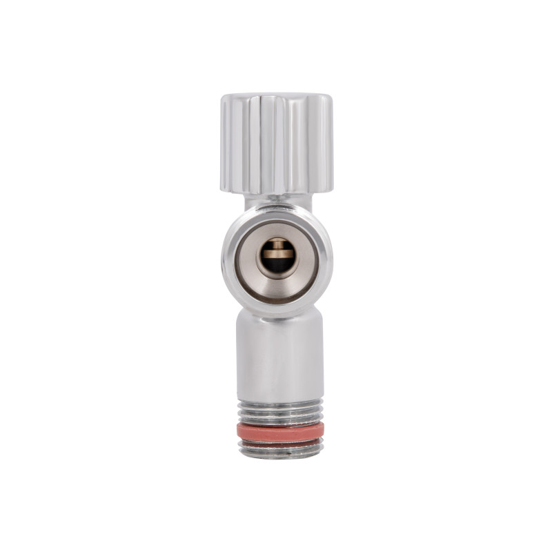 Кран кутовий Thermo Alliance Forte 1/2"З×3/4"З, хром TAF341W1520