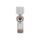 Кран кутовий Thermo Alliance Forte 1/2"З×3/4"З, хром TAF341W1520