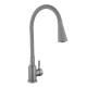 Змішувач для кухні Lidz Aria 015F31 (k35) з гнучким виливом LDARI015F31GGRP49567 Graphite/Grey