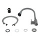 Змішувач для кухні Lidz Aria 015F31 (k35) з гнучким виливом LDARI015F31GGRP49567 Graphite/Grey