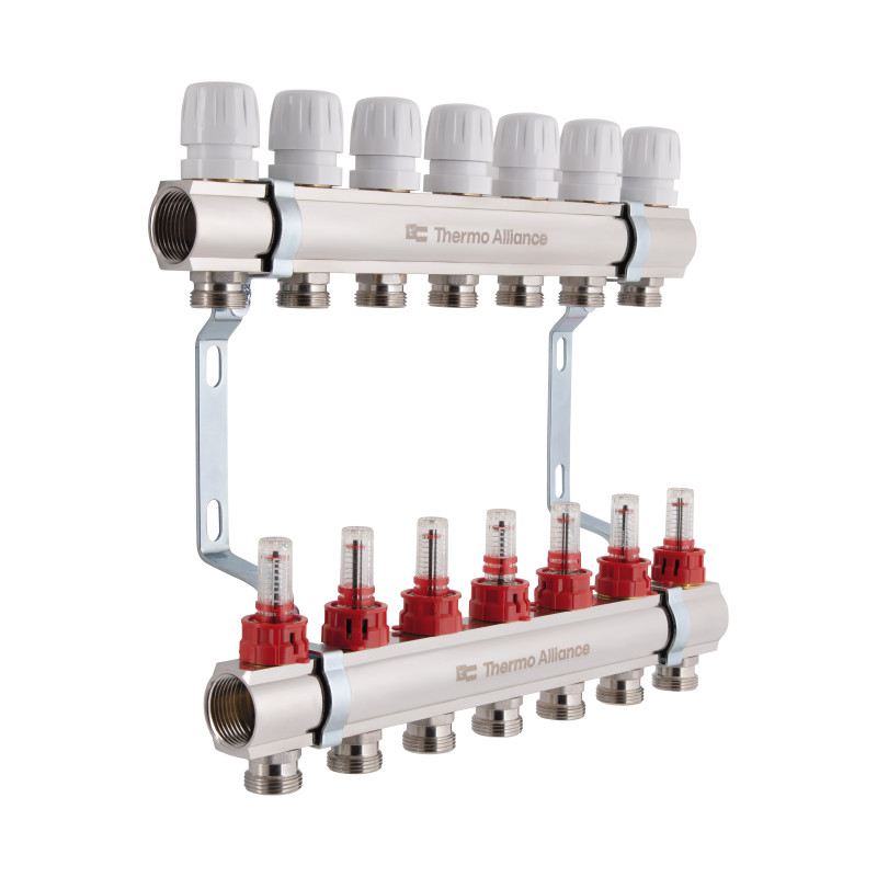 Колектор з витратомірами Thermo Alliance Standart 1" 7 виходів SD235W7