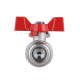 Кран кульовий з накидною гайкою Thermo Alliance Forte 3/4" ВЗ для води прямий SF261W20